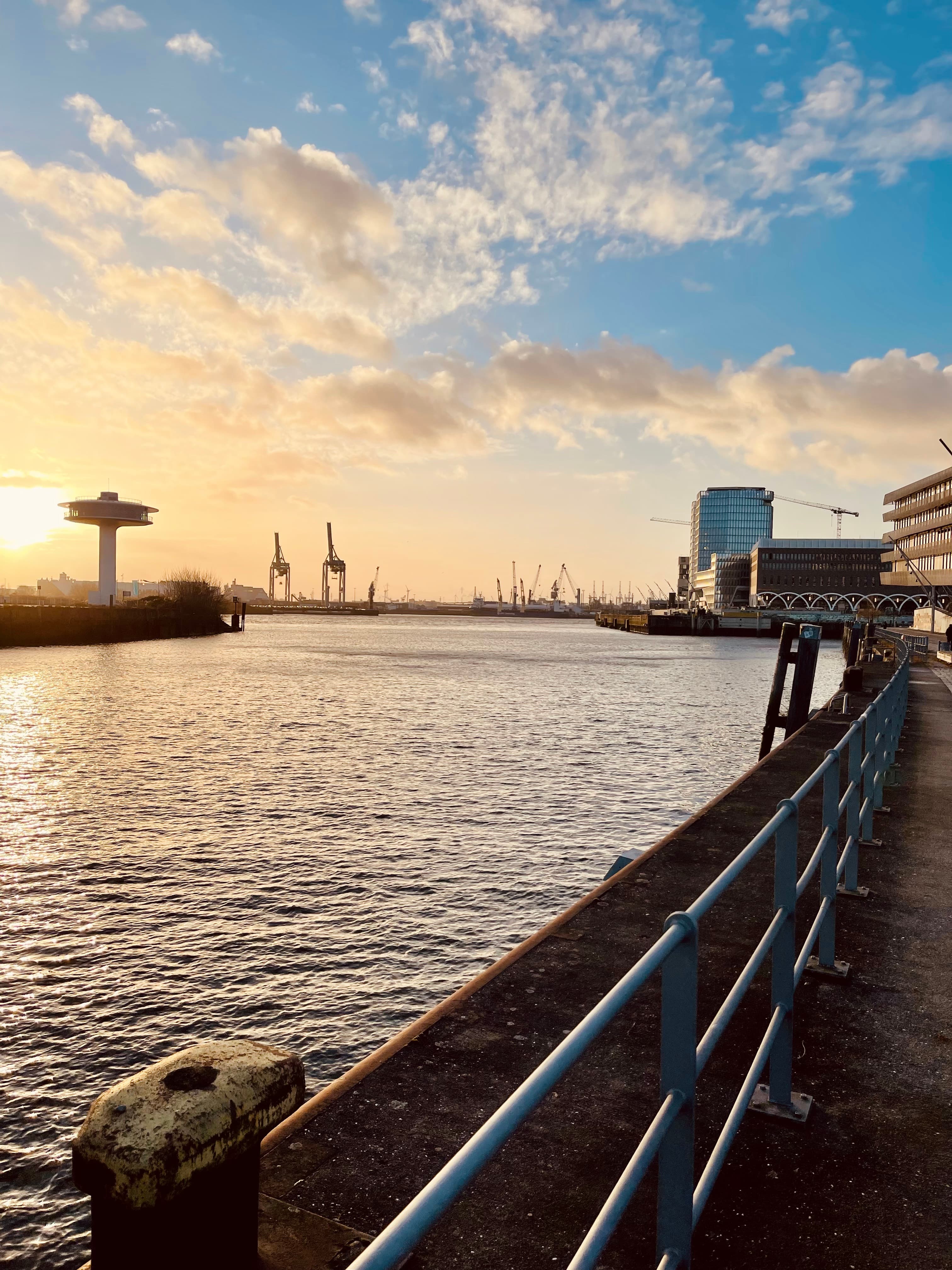HafenCity harbour near the Elbphilharmonie, Hamburg